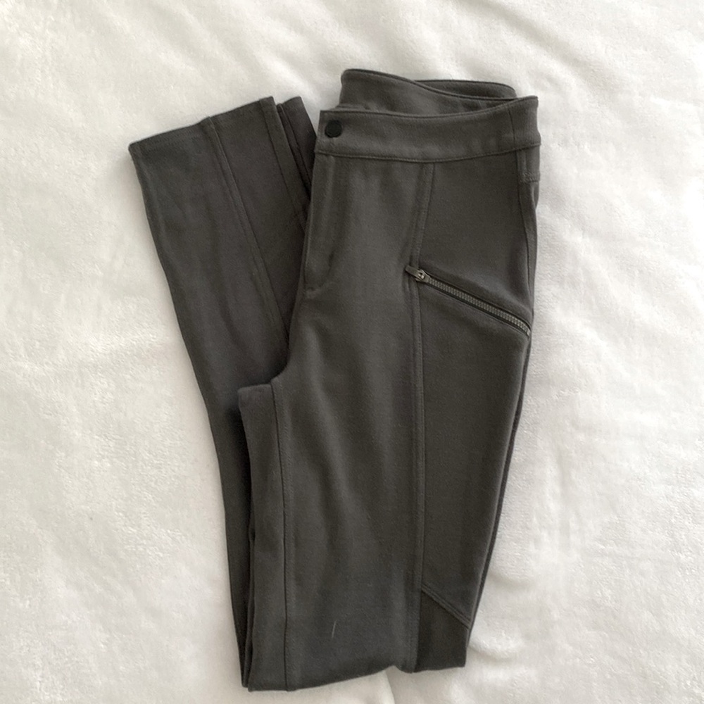Athleta Moto Leggings, Dark Green Size 10